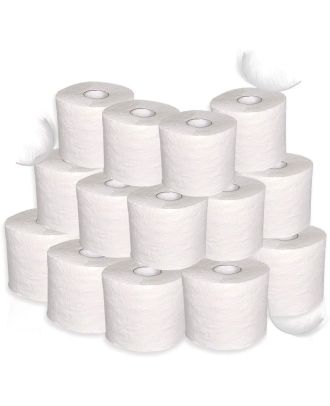 Toilettenpapier Klopapier recycling 2-lg hochweiß 340 Blatt 48 Rollen WC-Papier