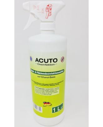 Acuto Hand- und Flächendesinfektion Sprühflasche 1 Liter Hände-Antiseptikum Desinfektionsmittel
