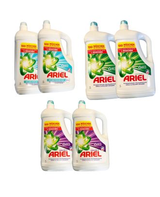 2er Ariel Flüssigwaschmittel 100 Waschladungen Universal+, Universal+ Febreze & Color+