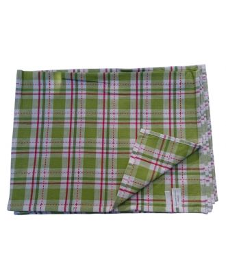Geschirrtuch Gläsertuch Küchentuch Trockentuch Reinigungstuch 41x65cm 100% Baumwolle grün-kariert 10er Pack