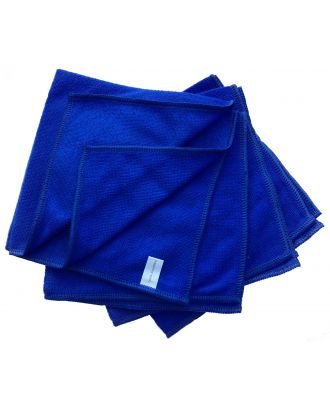 Mikrofasertücher Reinigungstuch Fenstertuch Poliertuch blau 40x40 cm 10er Pack waschbar bis max. 60 Grad
