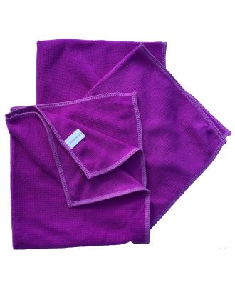 Mikrofasertücher Reinigungstuch Fenstertuch Poliertuch lila 40x40 cm 10er Pack waschbar bis max.60 Grad