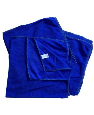 Mikrofasertücher Reinigungstuch Fenstertuch Poliertuch blau 50x50 cm 10er Pack waschbar bis max. 60 Grad