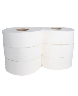 6x Pewodi Jumbo Toilettenpapier Klopapier WC-Papier 2-lagig Zellstoff 950 Blatt