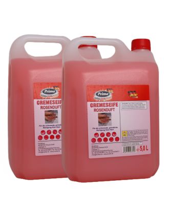 Seifencreme 10 L Handseife rosa Seife Flüssigseife Handwasch- Lotion 2x 5 Liter Rosenduft dermatologisch geprüft