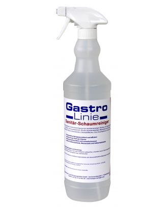 Seeger GastroLine Sanitär Küchen Fliesen Waschbecken Edelstahl Glas Armaturen Schaumreiniger 1 Liter Sprühflasche