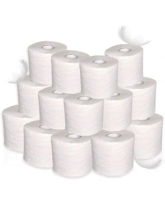 Toilettenpapier Klopapier recycling 2-lg hochweiß 340 Blatt 48 Rollen WC-Papier