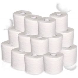 24 Rollen KEIN Recycling hochweiß weich Klopapier Toilettenpapier 2x12 Rollen 